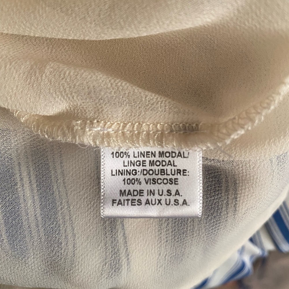 MISA LOS ANGELES ONE SHOULDER STRIPED NAUTICAL SUMMER DRESS SIZE SMALL - Picture 6 of 8